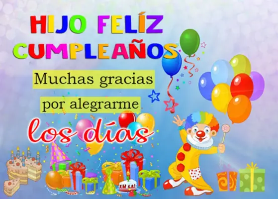 Feliz Cumpleaños Hijo - Dedica android App screenshot 7